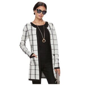 Elle Cloud Dancer Long Cardigan Jacket